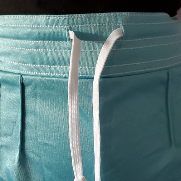 Adidas blue shimmery shorts - Picture 3 of 8